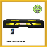 QPower QLUXE Dual 12-inch Vented w/ RGB LED Illumination for GMC 07-13 Crew Cab