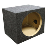 Q Power Single 12" Hole Sealed Empty Subwoofer Enclosure Carpeted Box