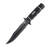 SOG Tech Bowie 6.4" Fixed Black Plain Blade Kraton Handle with Kydex Sheath NEW