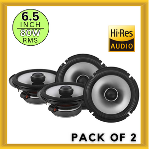 Alpine S-Series S2-S65 Next Generation 6.5" High-Res Car Speaker Set Pack of 2