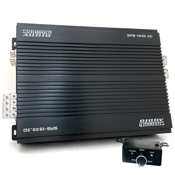 SUNDOWN AUDIO SFB-1800.5D FULL RANGE DIGITAL CLASS-D 5 CHANNEL CAR AMPLIFIER