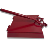 Made in Mexico Red Manual Flower/Corn All Metal Tortilla Maker Press 10x10 inch