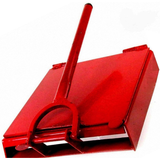 Made in Mexico Red Manual Flower/Corn All Metal Tortilla Maker Press 10x10 inch