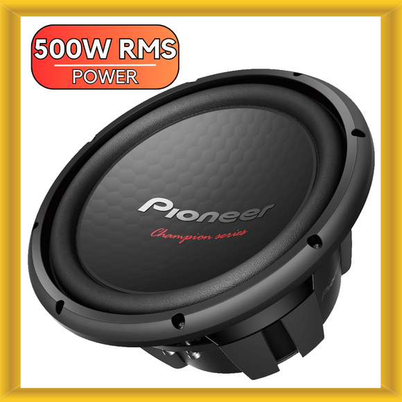 Pioneer 12 Inch Champion Series SVC Car Subwoofer 500W RMS 1600W Max Power 4 OHM