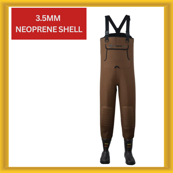 Hodgman Caster Neoprene Cleated Bootfoot Chest Waders Size 10
