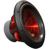 Audiopipe 12 Inch Woofer “Eye Candy Red” Aluminum Cone 800W RMS 1600W Max Dual 4 Ohm Voice Coils