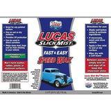 12 x Lucas Oil Slick Mist Speed Wax Gloss Intensifier 24-Oz Spray Bottle