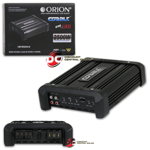 Orion CBT2500.2 2-channel Class AB Compact Car Audio Amp Amplifier 2500w Max