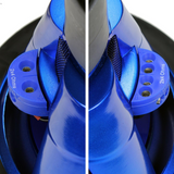 Audiopipe 12 Inch Woofer Eye Candy Blue Aluminum Cone 800W RMS 1600W Max Dual 4 Ohm Voice Coils
