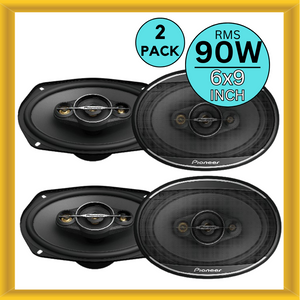 Pioneer A Series TS-A6968S 6×9 90W RMS 4 Way Coaxial Car Speaker (2 Pairs)