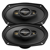 Pioneer A Series TS-A6968S 6×9 90W RMS 4 Way Coaxial Car Speaker (2 Pairs)