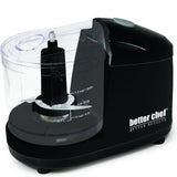 Better Chef 1.5-Cup Mini Food Processor Stainless-Steel Blade Pulse Switch Black
