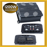 Audiopipe APMOX-280.4 4 Channel Compact Amplifier 1200 Watts Power 2 OHM Stable