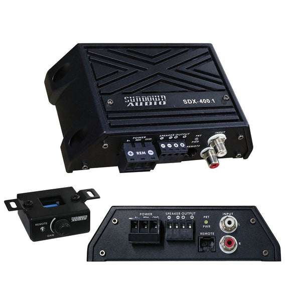 Sundown Audio SDX-400.1 Monoblock Compact Amplifier 1 OHM Stable 400 Watts RMS