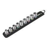Wera Belt A 4 Zyklop Socket Set 1/4" Drive Metric Sockets - 9 Piece Set
