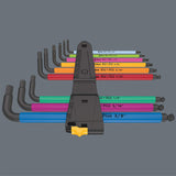 Wera 950/9 Hex-Plus Multi Color Imperial 2 L-Key Set BlackLaser - 9 Piece Set