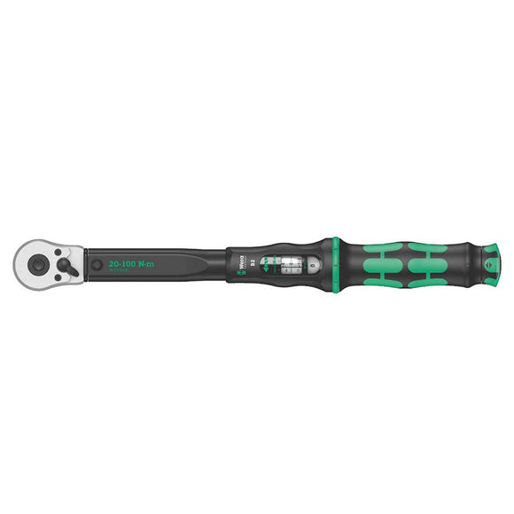 Wera Click-torque B 2 Torque Wrench w/ Reversible Ratchet (20-100 Nm) | 05075611001