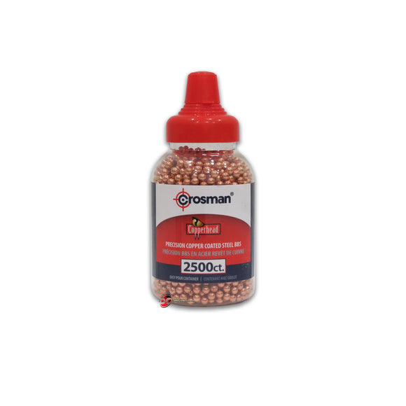 CROSMAN COPPERHEAD PRECISION COPPER-COATED STEEL BBS 4.5MM CAL AIR GUN AMMO