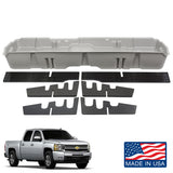 DU-HA Under Seat Storage w/ Gun Rack Fits 2007-2013 Silverado Sierra Crew Cab - Light Gray