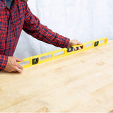 Mayes 10100 36" Polystyrene Level w/ Top View & 3 High Visibility Vials