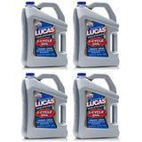 LUCAS OIL 10115 SEMI-SYNTHETIC 2-CYCLE OIL, 1 GALLON - CASE OF 4