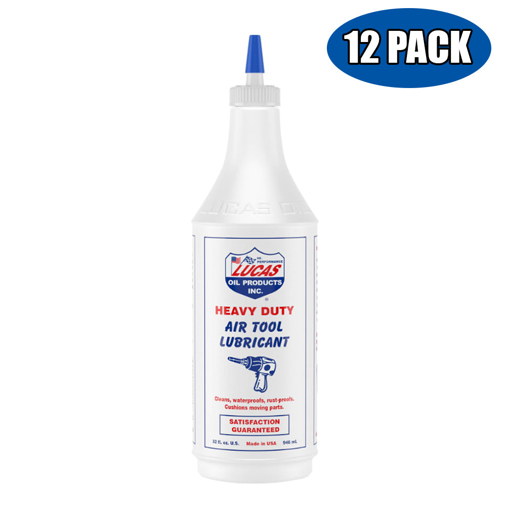 LUCAS OIL 10200 HEAVY DUTY AIR TOOL LUBRICANT 32 OZ 12 PACK