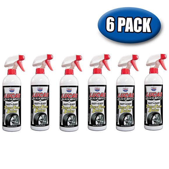 Lucas Oil Slick Mist Tire and Trim Shine 24 oz. Spray Bottle - 6 Pack