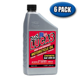 Lucas Oil 10702 High Performance SAE 20W-50 Synthetic Motorcycle Oil, 1 qt. - Case of 6