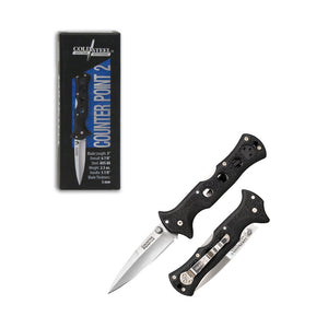Cold Steel Counter Point 2 Folding Knife 3" AUS8A Stainless Steel Blade | 10AC