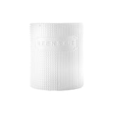 Ceramic Round Utensil Jar / Holder - Matte White Finish