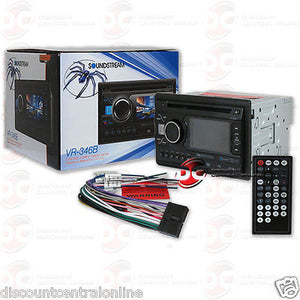 SOUNDSTREAM VR-346B 2-DIN 3.4" LCD SCREEN MP3 DVD CD PLAYER W/ BLUETOOTH USB AUX