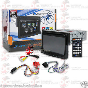 SOUNDSTREAM VR-730T CAR SINGLE DIN DETACHABLE 7" TOUCHSCREEN LCD DVD CD STEREO