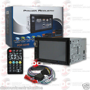POWER ACOUSTIK PDR-654B 2-DIN 6.5" LCD DIGITAL MEDIA RECEIVER WITH AUX USB INPUT
