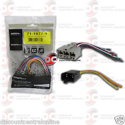 METRA 71-1677-1 REVERSE WIRING HARNESS FOR SELECT 1978-1990 GM VEHICLES