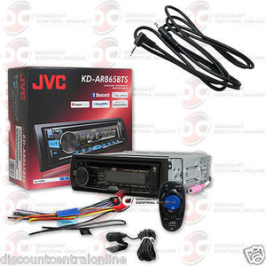 JVC KD-AR865BTS 1-DIN CAR AUDIO CD MP3 BLUETOOTH STEREO "FREE" 3.5mm AUX CABLE