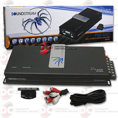 SOUNDSTREAM PN5.640D 5-CHANNEL CAR MOTORCYCLE AMPLIFIER 640W