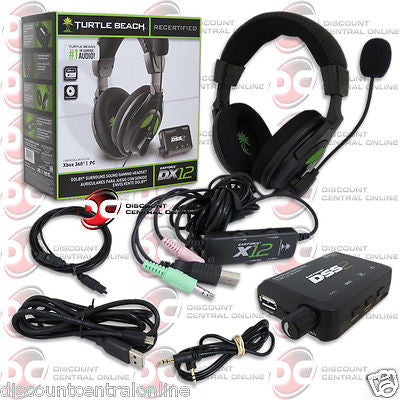 at føre drivende Baby TURTLE BEACH DX12 EAR FORCE WIRED DOLBY SURROUND GAMING HEADSET PC MAC –  DiscountCentralOnline