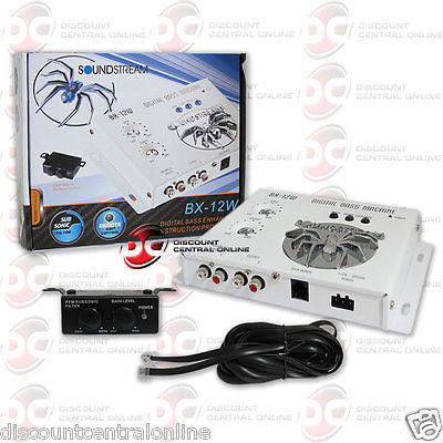 SOUNDSTREAM BX-12W CAR DIGITAL BASS PROCESSOR W/ BASS KNOB (WHITE)