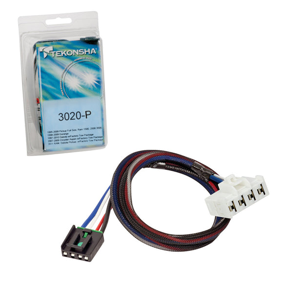 Tekonsha 3020-P Brake Control Harness Wiring Adapter for Select Dodge Vehicles
