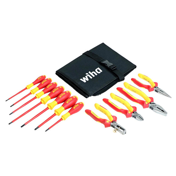 Wiha 11 Piece Insulated Pliers-Cutters and Screwdriver Set | 32888