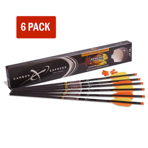 Carbon Express 52133 22″ Mayhem Crossbolt Moon Nock Arrows - 6 Pack