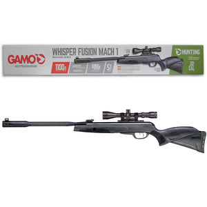 Gamo Whisper Fusion Mach 1 IGT Gas Piston .22 Cal Break Barrel Air Rifle with Scope