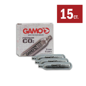 Gamo Premium 12gr Co2 Cylinder Cartridges for Air Pistols and Air Rifles - 15ct