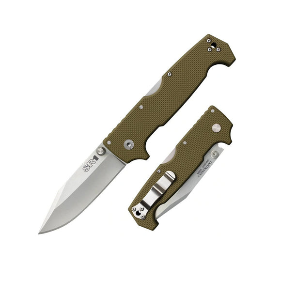 Cold Steel SR1 SRK Survival Rescue Folding Knife - OD Green