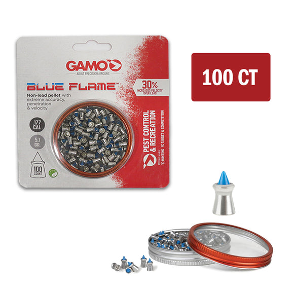 Gamo Blue Flame .177 Cal Non-lead Performance Pellet for Air Pistols and Rifles