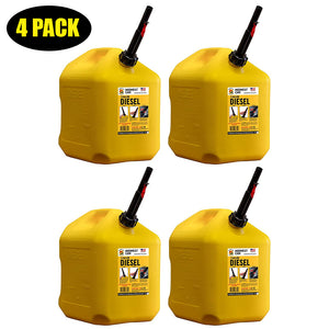 Midwest Can 8610 5 Gallon Diesel Can - 4 Pack