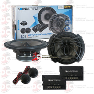 SOUNDSTREAM AC.6 6.5" CAR AUDIO COMPONENT SPEAKER SYSTEM (ARACHNID SERIES )