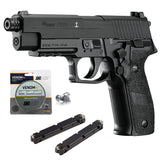 SIG SAUER AIR P226 .177 CAL PELLET BLOWBACK CO2 POWERED AIR PISTOL BUNDLE