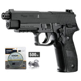 SIG SAUER AIR P226 .177 CAL PELLET BLOWBACK CO2 POWERED AIR PISTOL BUNDLE