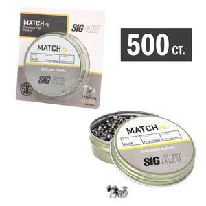 SIG AIR Match Lead Flat Pellets, .177 Cal. - 500 Count